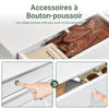 SoBuy FSR78-L-W Dulap de pantofi cu 2 uși rabatabile, depozitare 12 perechi, îngust 24cm pentru hol intrare – 75x24x96 cm, Alb