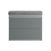 SoBuy FSR82-K-HG Banc pentru Pantofi cu Pernă Căptușită și 1 Clapetă, Slim 24cm pentru Intrare – 60x24x51 cm, Gri