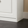 SoBuy FSR82-K-W Banc pentru Pantofi cu Pernă Tapițată și 1 Compartiment, Subțire 24cm pentru Intrare – 60x24x51 cm, Alb