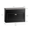SoBuy FSR82-L-SCH Banc pentru Pantofi cu Pernă Căptușită și 1 Compartiment Rabtabil, Subțire 24 cm pentru Hol – 75x24x51 cm, Negru