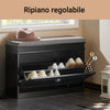 SoBuy Black Brush Hug Suport pentru încălțăminte cu scaun FSR82-L-SHCH