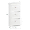 Precomandă SoBuy Set FSR82-L-W + FSR94-W – Set Mobilier Pantofi Alb, Bancă cu Pernă + Dulap cu 3 Uși Basculante 12 Perechi, Organizator Hol 2 Piese