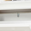 Meuble à chaussures SoBuy FSR94-W – détail de l'intérieur et rangement des chaussures