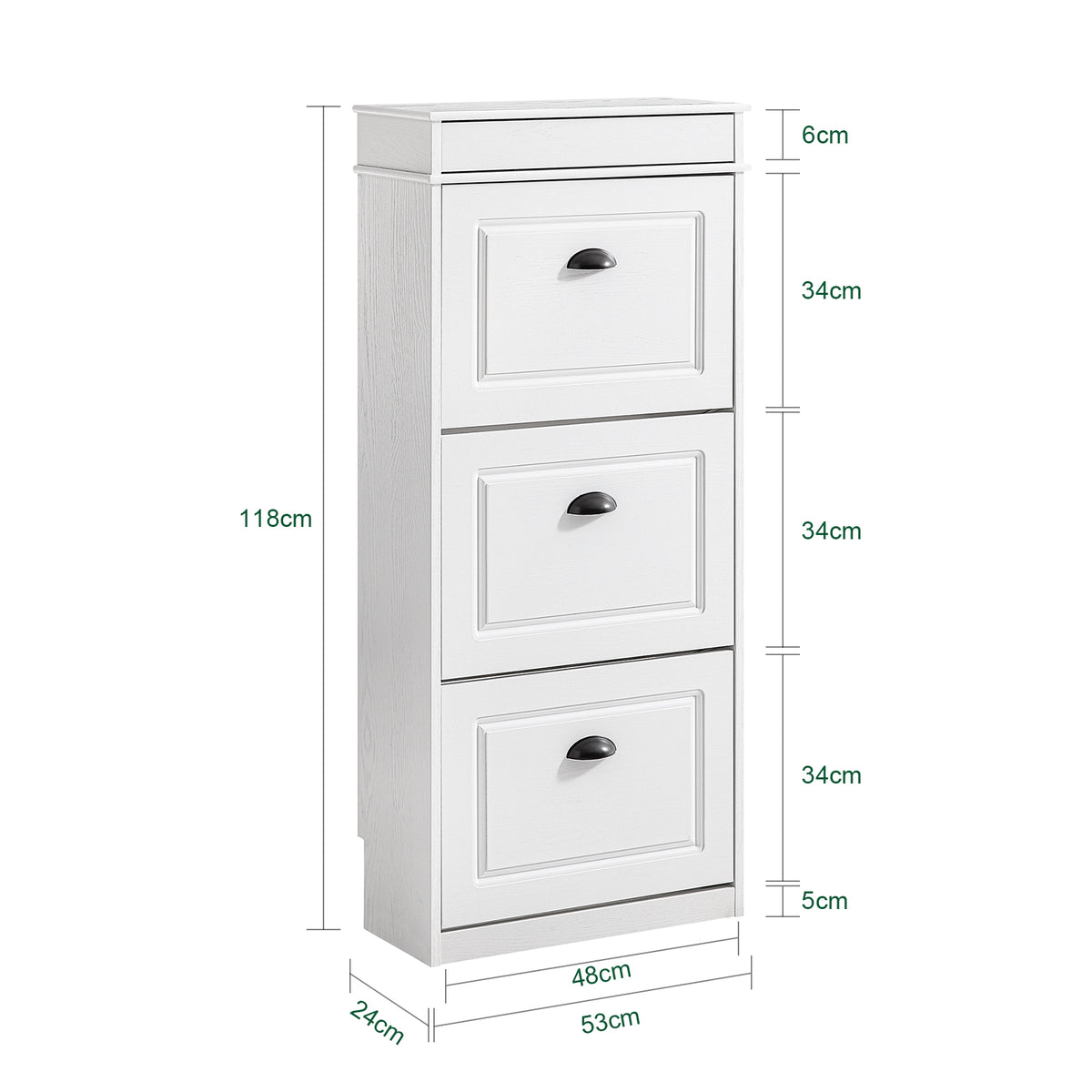 SoBuy FSR64-WG + FSR94-WG Lot Banc à Chaussures + Meuble Slim 20 Paires – Entrée Complète 24 cm – Effet Bois Blanc