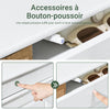 SoBuy FSR94-WG Dulap de Pantofi care Economisește Spațiu – Hol Îngust – 53x24x118 cm Efect Lemn Alb