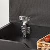 SoBuy FSR95-SCH Banc pentru pantofi cu pernă căptușită și 1 clapetă rabatabilă pentru intrare – 60x30x49 cm, Negru