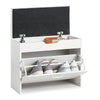SoBuy FSR95-W Banc de Pantofi cu Pernă Căptușită și 1 Compartiment Rabtabil pentru Antreu – 60x30x50 cm, Alb