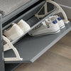 SoBuy FSR98-HG Banc à Chaussures Meuble à Chaussures avec Assise Coussin Rembourré et Abattant