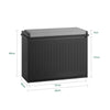 SoBuy FSR98-SCH Banc pentru pantofi cu pernă căptușită și 1 clapetă pentru hol la intrare – 60x26x46 cm, Negru