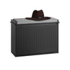 SoBuy FSR98-SCH Banc pentru pantofi cu pernă căptușită și 1 clapetă pentru hol la intrare – 60x26x46 cm, Negru