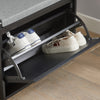 SoBuy FSR98-SCH Banc pentru pantofi cu pernă căptușită și 1 clapetă pentru hol la intrare – 60x26x46 cm, Negru