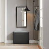 SoBuy FSR98-SCH Banc pentru pantofi cu pernă căptușită și 1 clapetă pentru hol la intrare – 60x26x46 cm, Negru