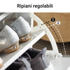 SoBuy Scarp cu clapetă și pernă pentru pantofi, culoare: alb, dimensiuni: aproximativ 62 x 46 x 26 cm FSR98-W