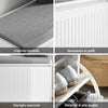 SoBuy Scarp cu clapetă și pernă pentru pantofi, culoare: alb, dimensiuni: aproximativ 62 x 46 x 26 cm FSR98-W