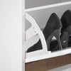SoBuy FSR98-XL-W Banc pentru Pantofi cu Pernă Căptușită și 2 Sertare cu Rabat pentru Intrare Hol – 100x26x46 cm, Alb