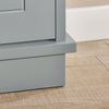 SoBuy FSR99-HG Armoire à Chaussures 2 Abattants Ultra-Slim 18cm, Rangement 6- Paires pour Couloir – 76x18x78 cm, Gris