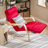 SoBuy FST16-R Balansoar, Fotoliu balansoar cu suport pentru picioare Scaun balansoar