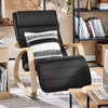 SoBuy FST16-SCH Balansoar, Fotoliu balansoar cu design reglabil pentru picioare