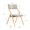 SoBuy FST40-HG Scaune Pliante Tapițate Confortabile, Scaun de Reuniune din Lemn cu Șezut căptușit, Scaun Pliabil Portabil pentru Bucătărie, Birou, Living, Ușor, Economie de Spațiu, Gri deschis
