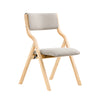 SoBuy FST40-HG Scaune Pliante Tapițate Confortabile, Scaun de Reuniune din Lemn cu Șezut căptușit, Scaun Pliabil Portabil pentru Bucătărie, Birou, Living, Ușor, Economie de Spațiu, Gri deschis