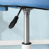 SoBuy FST64-BL Scaun de birou ergonomic, Fotoliu pivotant, Scaun de calculator cu înălțime reglabilă, Albastru