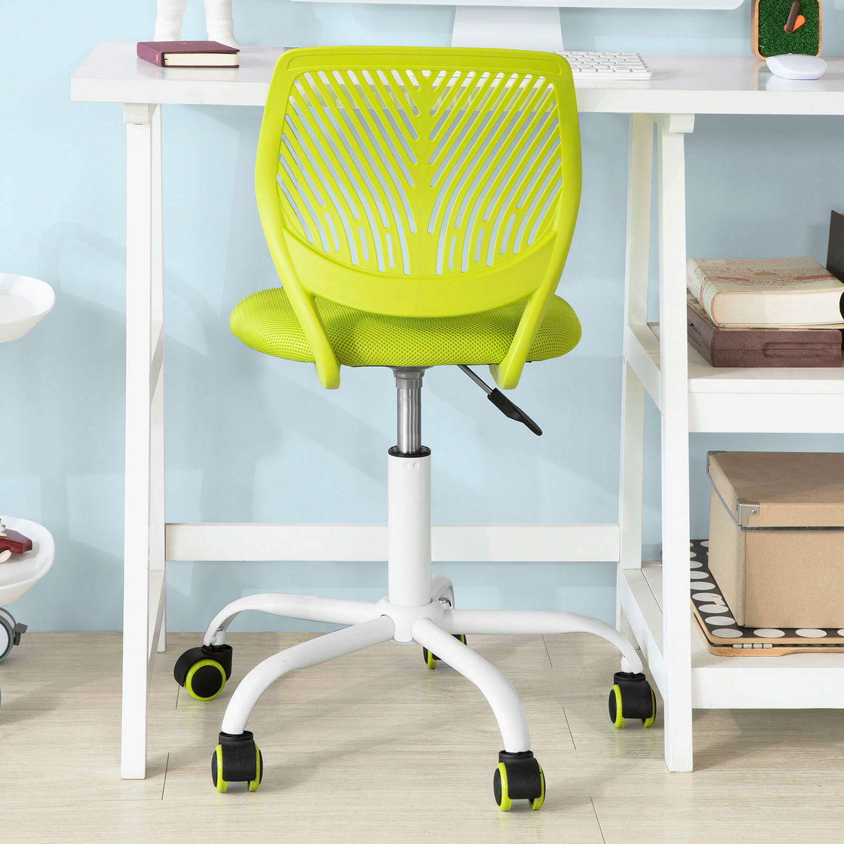 SoBuy FST64-GR Scaun ergonomic Fotoliu pivotant înălțime reglabilă