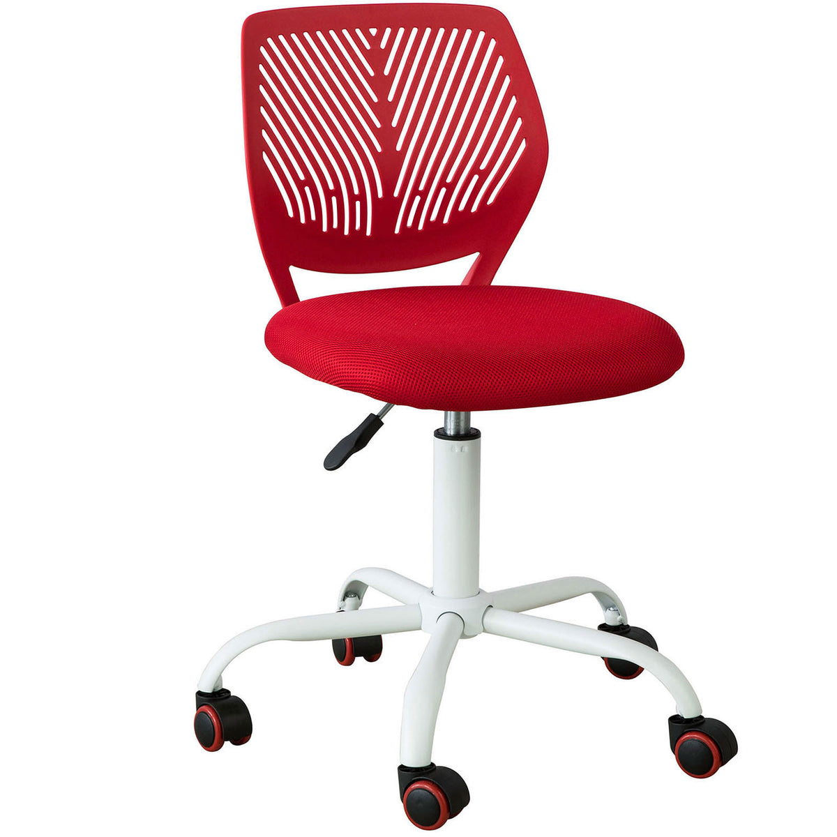 SoBuy FST64-R Chaise de Bureau Ergonomique Fauteuil Pivotant Chaise pour Ordinateur-Rouge