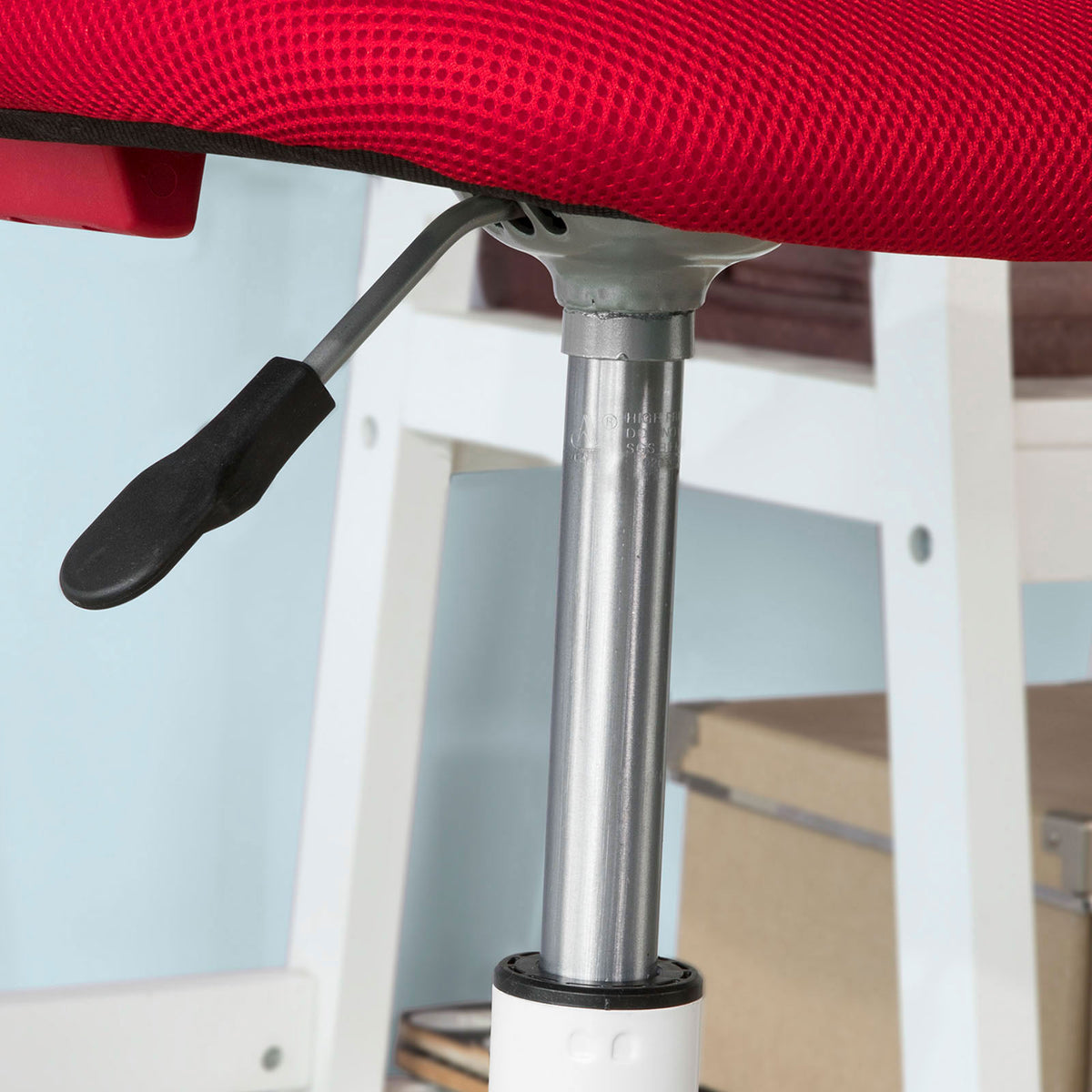 SoBuy FST64-R Scaun de birou ergonomic Scaun rotativ Scaun de calculator - Roșu