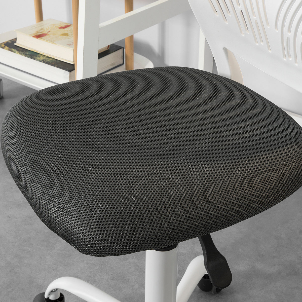 SoBuy FST64-W Chaise de Bureau Ergonomique Fauteuil Pivotant Chaise pour Ordinateur Hauteur