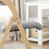 SoBuy FST92-Nx2 Lot de 2 Chaises Pliantes Rembourrées en Bois – Gris Clair