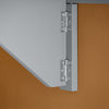 SoBuy FWT03-HG Masă Pliantă de Perete, Masă de Bucătărie Extensibilă, Birou Compact, Design care economisește spațiu, Ideală pentru Spații Mici, Bucătărie, Birou, Sufragerie, 60x40cm Gri