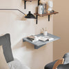 SoBuy FWT03-HG Masă Pliantă de Perete, Masă de Bucătărie Extensibilă, Birou Compact, Design care economisește spațiu, Ideală pentru Spații Mici, Bucătărie, Birou, Sufragerie, 60x40cm Gri