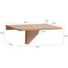 Precomandă SoBuy FWT03-PF Masă Pliabilă de Perete, Masă de Bucătărie Extensibilă, Birou Compact, Design care economisește spațiu, Ideală pentru Spații Mici, Bucătărie, Birou, Sufragerie, 60x40cm Vintage