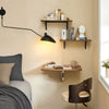 Precomandă SoBuy FWT03-PF Masă Pliabilă de Perete, Masă de Bucătărie Extensibilă, Birou Compact, Design care economisește spațiu, Ideală pentru Spații Mici, Bucătărie, Birou, Sufragerie, 60x40cm Vintage