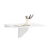 SoBuy FWT03-W Masă Pliabilă de Perete, Masă de Bucătărie Extensibilă, Birou Compact, Design care economisește spațiu, Ideală pentru Spații Mici, Bucătărie, Birou, Sufragerie, 60x40cm Alb