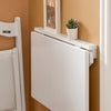 SoBuy FWT03-W Masă Pliabilă de Perete, Masă de Bucătărie Extensibilă, Birou Compact, Design care economisește spațiu, Ideală pentru Spații Mici, Bucătărie, Birou, Sufragerie, 60x40cm Alb