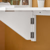 SoBuy FWT03-W Masă Pliabilă de Perete, Masă de Bucătărie Extensibilă, Birou Compact, Design care economisește spațiu, Ideală pentru Spații Mici, Bucătărie, Birou, Sufragerie, 60x40cm Alb