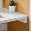 SoBuy FWT03-W Masă Pliabilă de Perete, Masă de Bucătărie Extensibilă, Birou Compact, Design care economisește spațiu, Ideală pentru Spații Mici, Bucătărie, Birou, Sufragerie, 60x40cm Alb