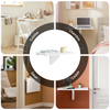 SoBuy FWT03-W Masă Pliabilă de Perete, Masă de Bucătărie Extensibilă, Birou Compact, Design care economisește spațiu, Ideală pentru Spații Mici, Bucătărie, Birou, Sufragerie, 60x40cm Alb