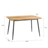 SoBuy FWT110-N Table de Salle à Manger, Table à Manger, Table à Dîner, Table de Repas
