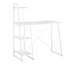 SoBuy Birou alb de birou alb cu bibliotecă FWT29-W