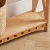 SoBuy HFSB01-N Masă consolă din lemn, Consolă intrare design, Măsuțe laterale canapea, Masă decorativă cu îmbinări tenon și morteză