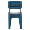 SoBuy HFST01-B Scaun Albastru cu Design din Lemn Confortabil Ergonomic Scaun de Sufragerie cu Spătar Scaun de Birou cu Îmbinări Tenon și Mortise