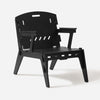 SoBuy HFST02-SCH Fotoliu de Design Ergonomic pentru Sufragerie, Scaun Confortabil, Fotoliu de Birou cu Îmbinări în Tenon și Mortesă