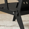 SoBuy HFST02-SCH Fotoliu de Design Ergonomic pentru Sufragerie, Scaun Confortabil, Fotoliu de Birou cu Îmbinări în Tenon și Mortesă