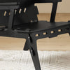 SoBuy HFST02-SCH Fotoliu de Design Ergonomic pentru Sufragerie, Scaun Confortabil, Fotoliu de Birou cu Îmbinări în Tenon și Mortesă