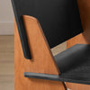SoBuy HFST03-SCH Scaun de design din lemn confortabil ergonomic, fotoliu pentru living, scaun de bucătărie cu îmbinări tip tenon și morteză