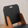 SoBuy HFST03-SCH Scaun de design din lemn confortabil ergonomic, fotoliu pentru living, scaun de bucătărie cu îmbinări tip tenon și morteză
