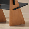 SoBuy HFST03-SCH Scaun de design din lemn confortabil ergonomic, fotoliu pentru living, scaun de bucătărie cu îmbinări tip tenon și morteză