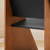 SoBuy HFST03-SCH Scaun de design din lemn confortabil ergonomic, fotoliu pentru living, scaun de bucătărie cu îmbinări tip tenon și morteză